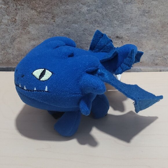 Toothless Night Fury Dragon Blue MIni Plush Toy 2010 - Picture 6 of 12